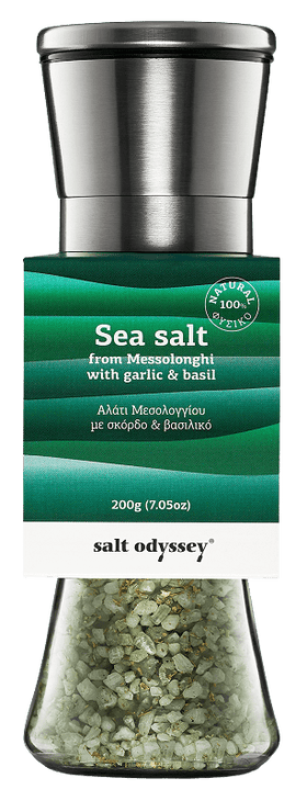 Sea Salt Basil & Garlic Mill