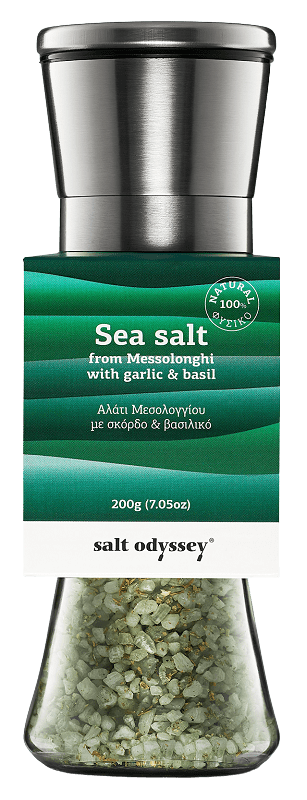 Sea Salt Basil & Garlic Mill