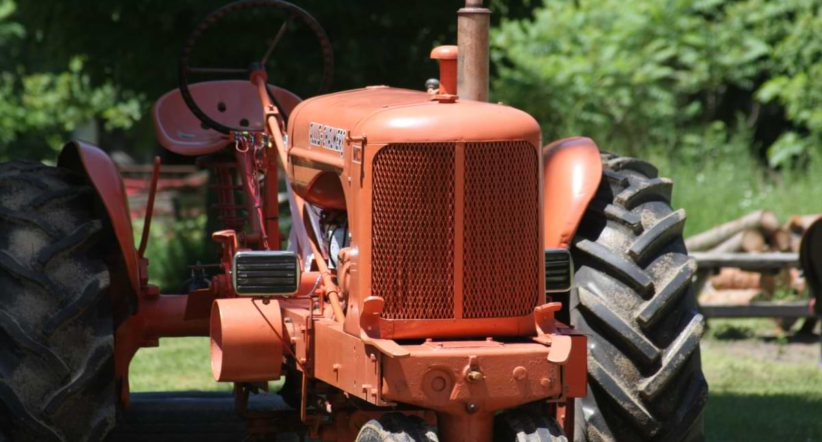 Tractor on a farm
